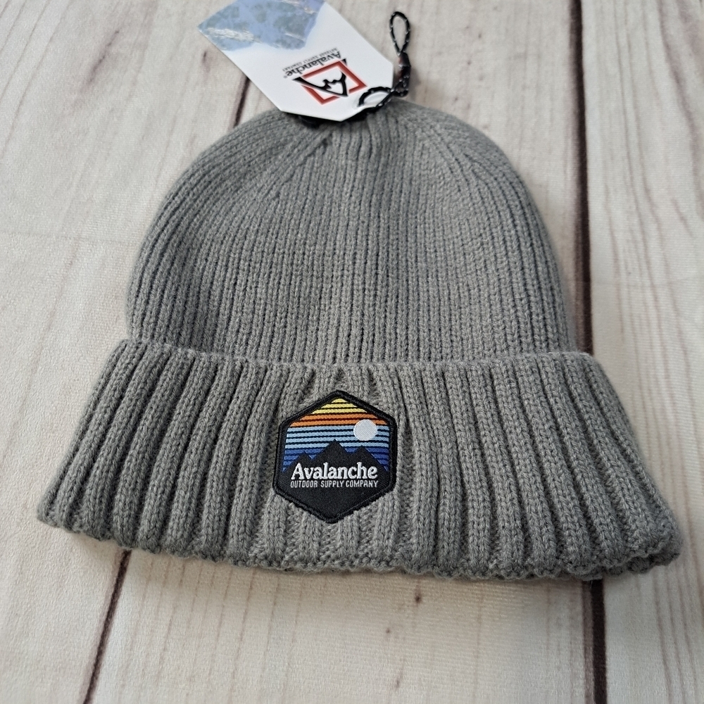 3 FOR 12 SALE Avalanche Gray Knit Beanie Cap Hat